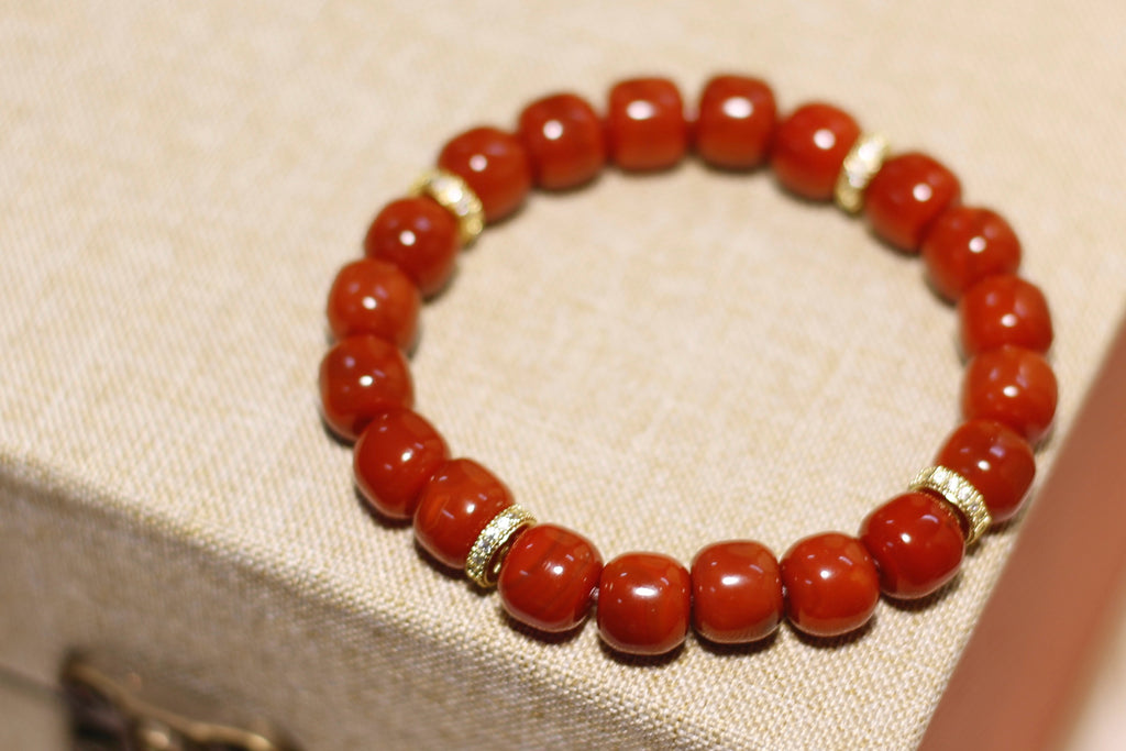 Imperial South Red Agate Bracelet – Prosperity, Protection, Health