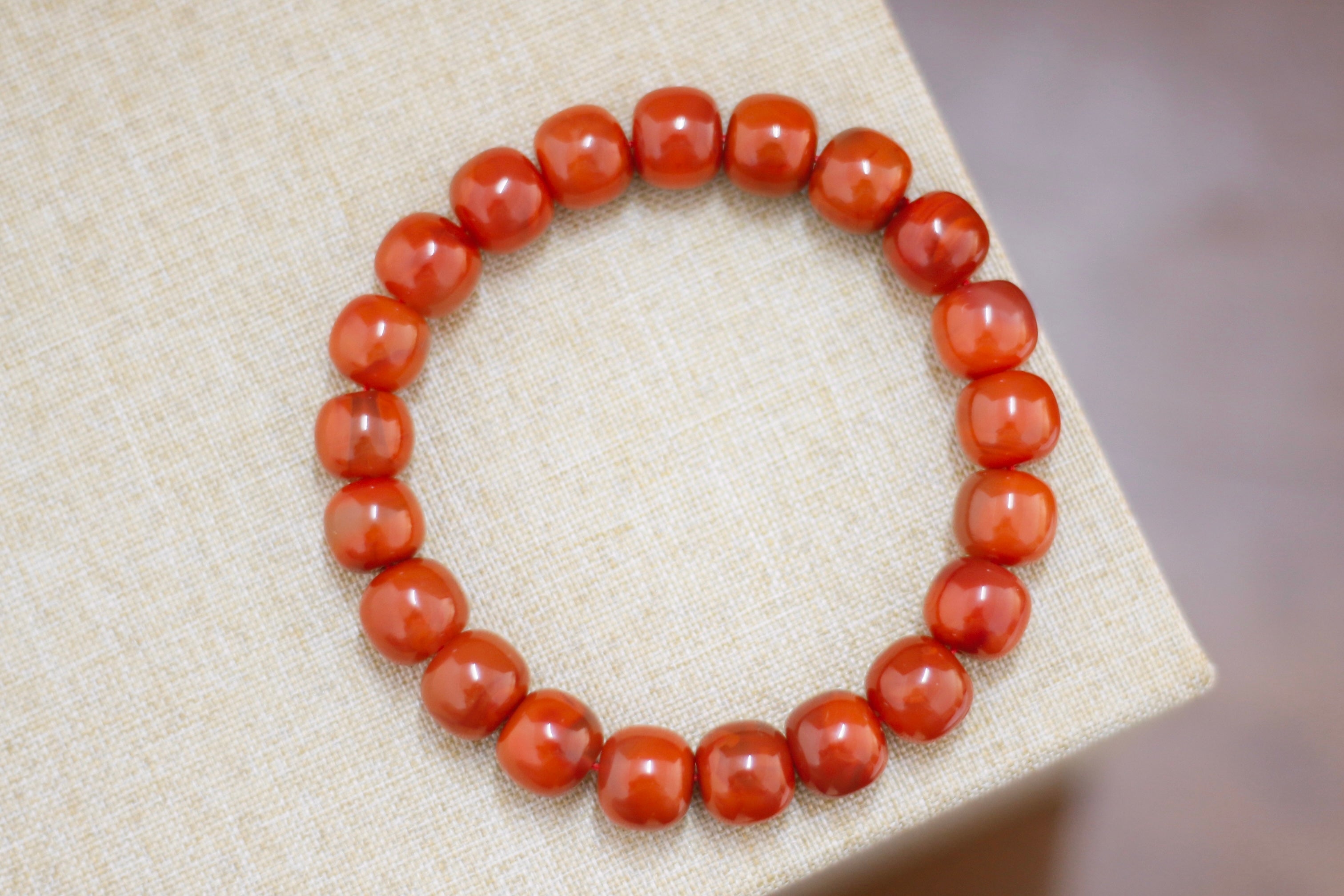 Imperial South Red Agate Bracelet – Prosperity, Protection, Health