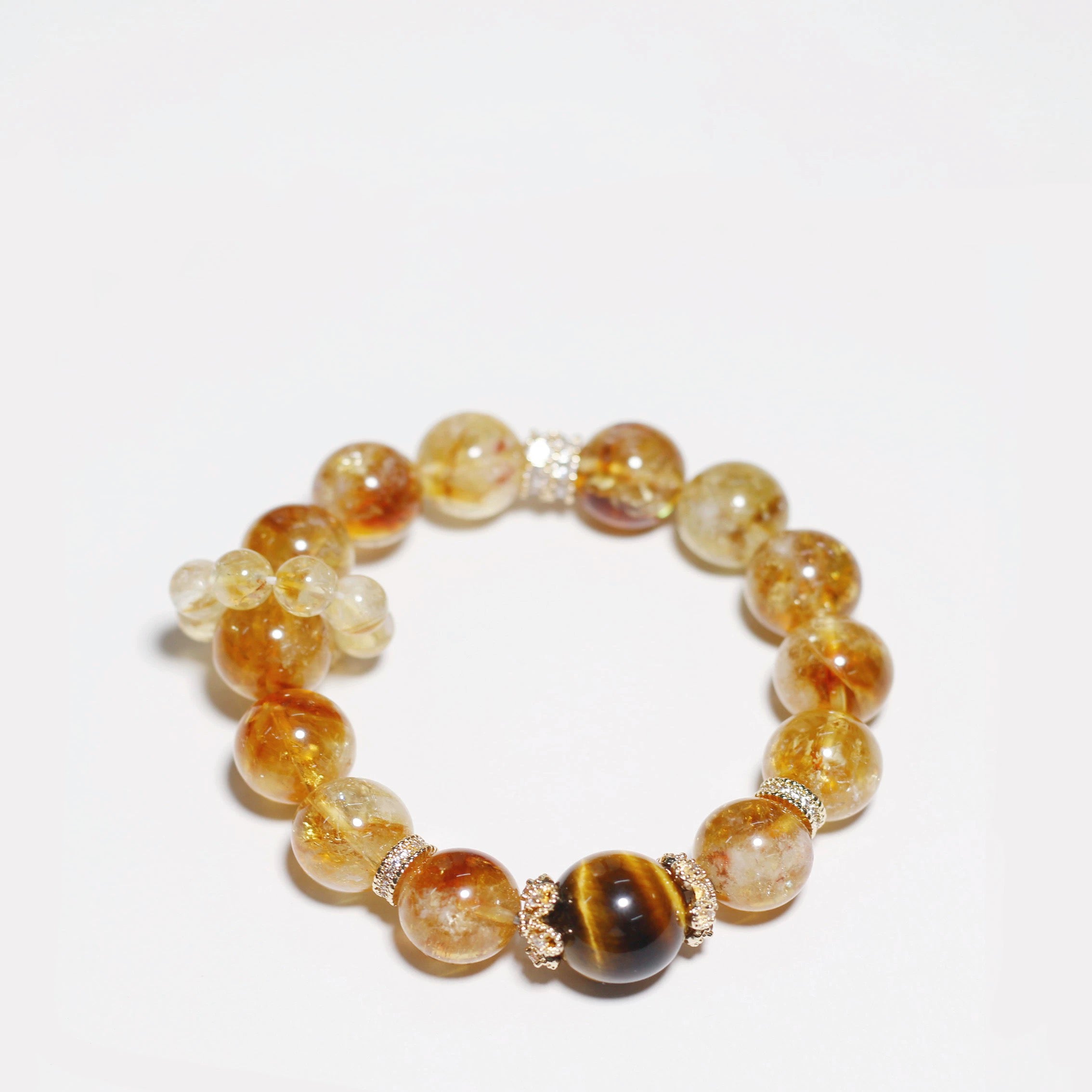 Golden Fortune Flow – Citrine & Tiger’s Eye Wealth Bracelet